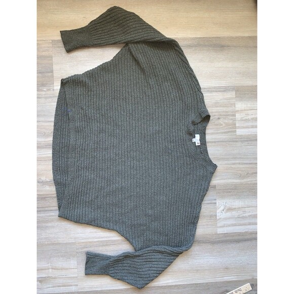 So Womens Knit Sweater Top Size MED Green Round Neck Long Dolman Sleeves - Picture 10 of 10